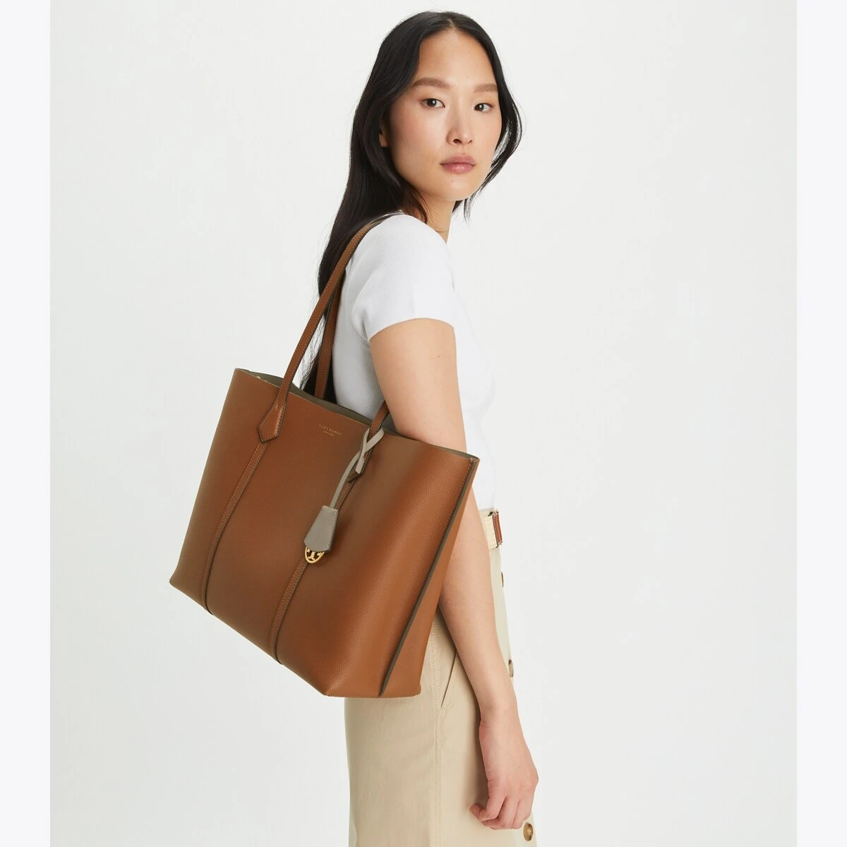 Tory Burch Perry Triple-Compartment Tote Bag 6 Tory Burch Perry Triple-Compartment Tote Bag - Image 4