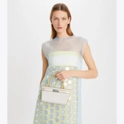 Tory Burch Petite Lee Radziwill Embossed Cat Eye Bag