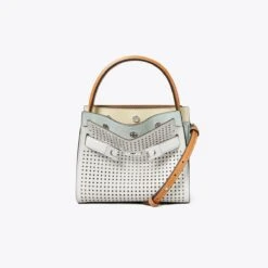 Tory Burch Petite Lee Radziwill Perforated Double Bag