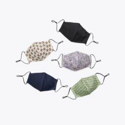 Tory Burch Printed Face Mask, Set Of 5 -Chic Style Shop Printed20Face20Mask20Set20of205.TB 81264 952 SLFRO.pdp 1200x1200 1