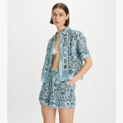 Tory Burch Printed Linen Camp Shirt -Chic Style Shop Printed20Linen20Camp20Shirt.TB 151817 420 20230412 OMDET.pdp 1200x1200 1