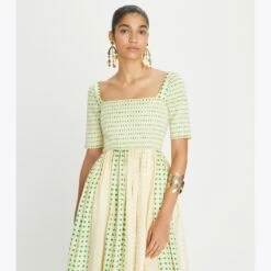 Tory Burch Printed Silk Smocked Dress -Chic Style Shop Printed20Silk20Smocked20Dress.TB 150662 290 20230531 OMDET.pdp 1200x1200 1
