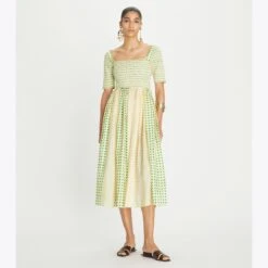 Tory Burch Printed Silk Smocked Dress -Chic Style Shop Printed20Silk20Smocked20Dress.TB 150662 290 20230531 OMFRO.pdp 1200x1200 1