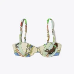 Tory Burch Printed Underwire Bikini Top
