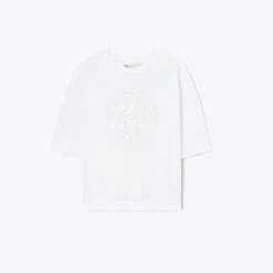 Tory Burch Relaxed Logo T-Shirt -Chic Style Shop Relaxed20Logo20T Shirt.TB 147413 100 SLFRO.pdp 1200x1200 1