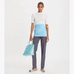 Tory Burch Ribbed Short-Sleeve Mockneck 22 Tory Burch Ribbed Short-Sleeve Mockneck -Chic Style Shop Ribbed20Short Sleeve20Mockneck.TB 145743 101 20230309 OMFRO.pdp 1200x1200 1