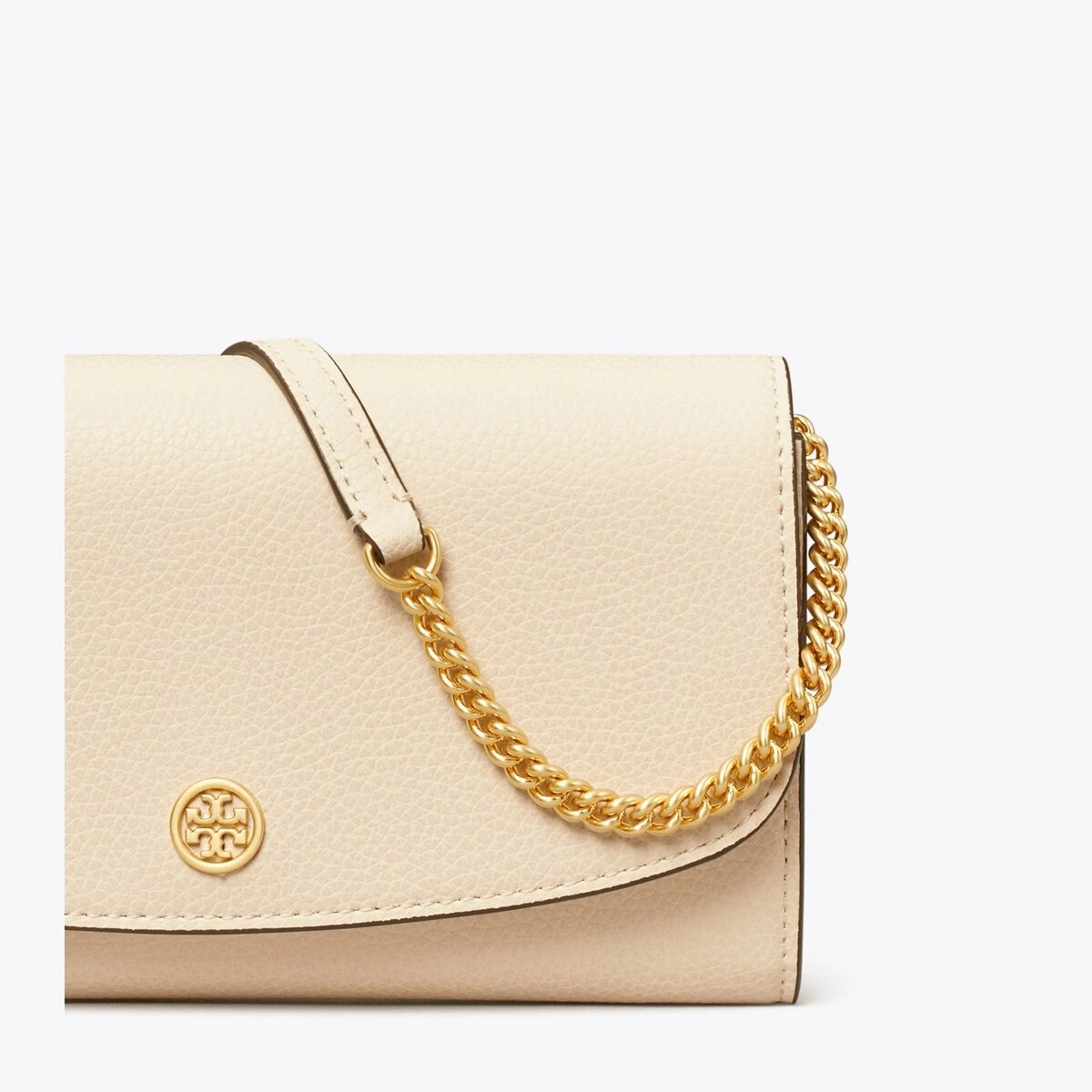 Tory Burch Robinson Pebbled Chain Wallet 12 Tory Burch Robinson Pebbled Chain Wallet - Image 10