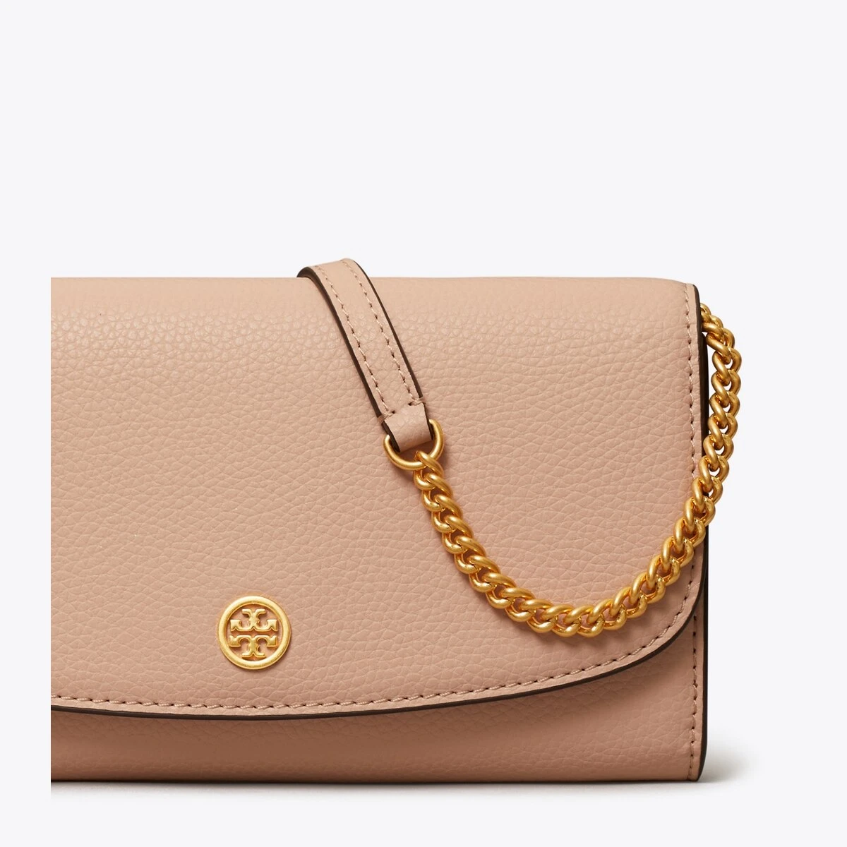 Tory Burch Robinson Pebbled Chain Wallet 10 Tory Burch Robinson Pebbled Chain Wallet - Image 8