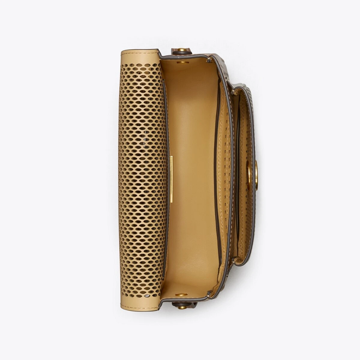 Tory Burch Robinson Perforated Color-Block Convertible Shoulder Bag 6 Tory Burch Robinson Perforated Color-Block Convertible Shoulder Bag - Image 4