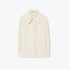Tory Burch Silk Bow Blouse