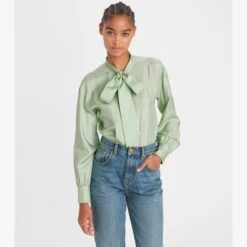 Tory Burch Silk Bow Blouse -Chic Style Shop Silk20Bow20Blouse.TB 151876 301 20230118 OMDET.pdp 1200x1200 1