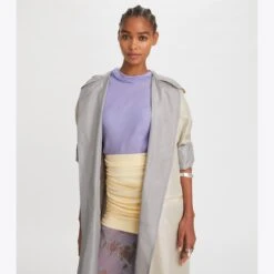 Tory Burch Silk Taffeta Trench