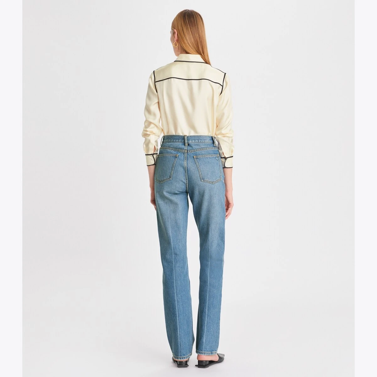 Tory Burch Silk Twill Brigitte Shirt 5 Tory Burch Silk Twill Brigitte Shirt - Image 3