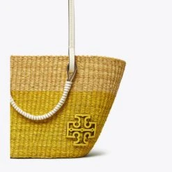 Tory Burch Small Ella Straw Basket Tote