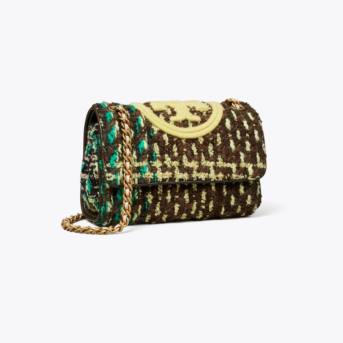 Tory Burch Small Fleming Soft Tweed Convertible Shoulder Bag 7 Tory Burch Small Fleming Soft Tweed Convertible Shoulder Bag - Image 5