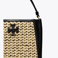 Tory Burch Small McGraw Raffia Bucket Bag