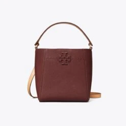 Tory Burch Small McGraw Textured Bucket Bag