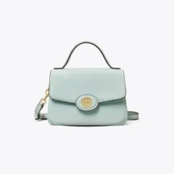 Tory Burch Small Robinson Spazzolato Top-Handle Bag
