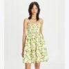 Tory Burch Smocked Printed Cotton Mini Dress