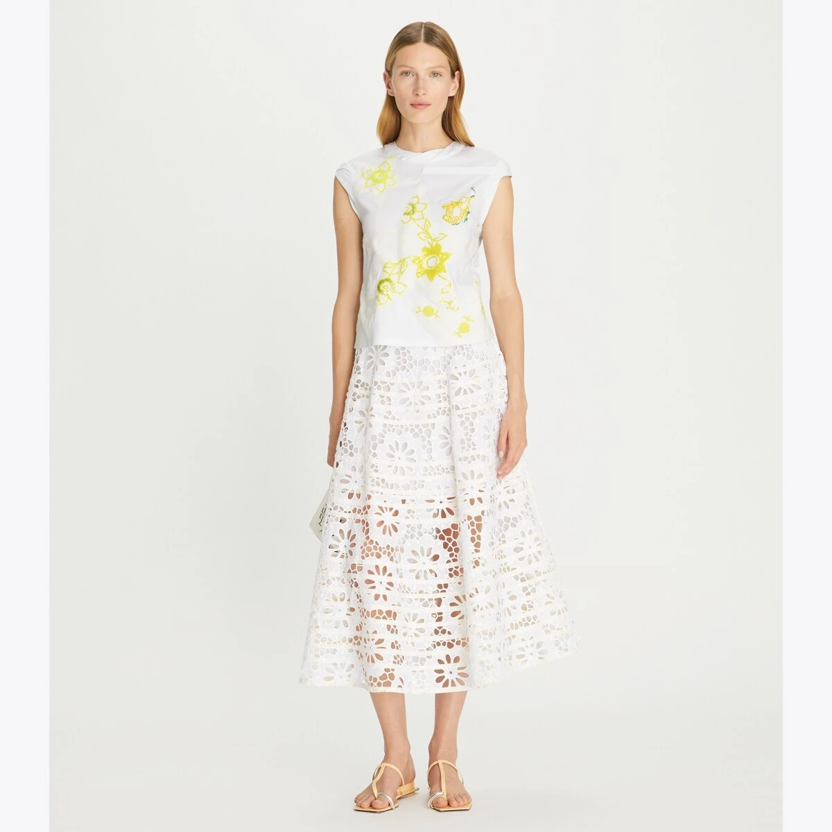 Tory Burch Star Patchwork Twisted Knit Jersey Top 4 Tory Burch Star Patchwork Twisted Knit Jersey Top - Image 2