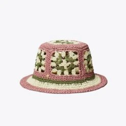 Tory Burch Straw Crochet Short-Brim Bucket Hat -Chic Style Shop Straw20Crochet20Short Brim20Bucket20Hat.TB 147664 650 SLFRO.pdp 1200x1200 1