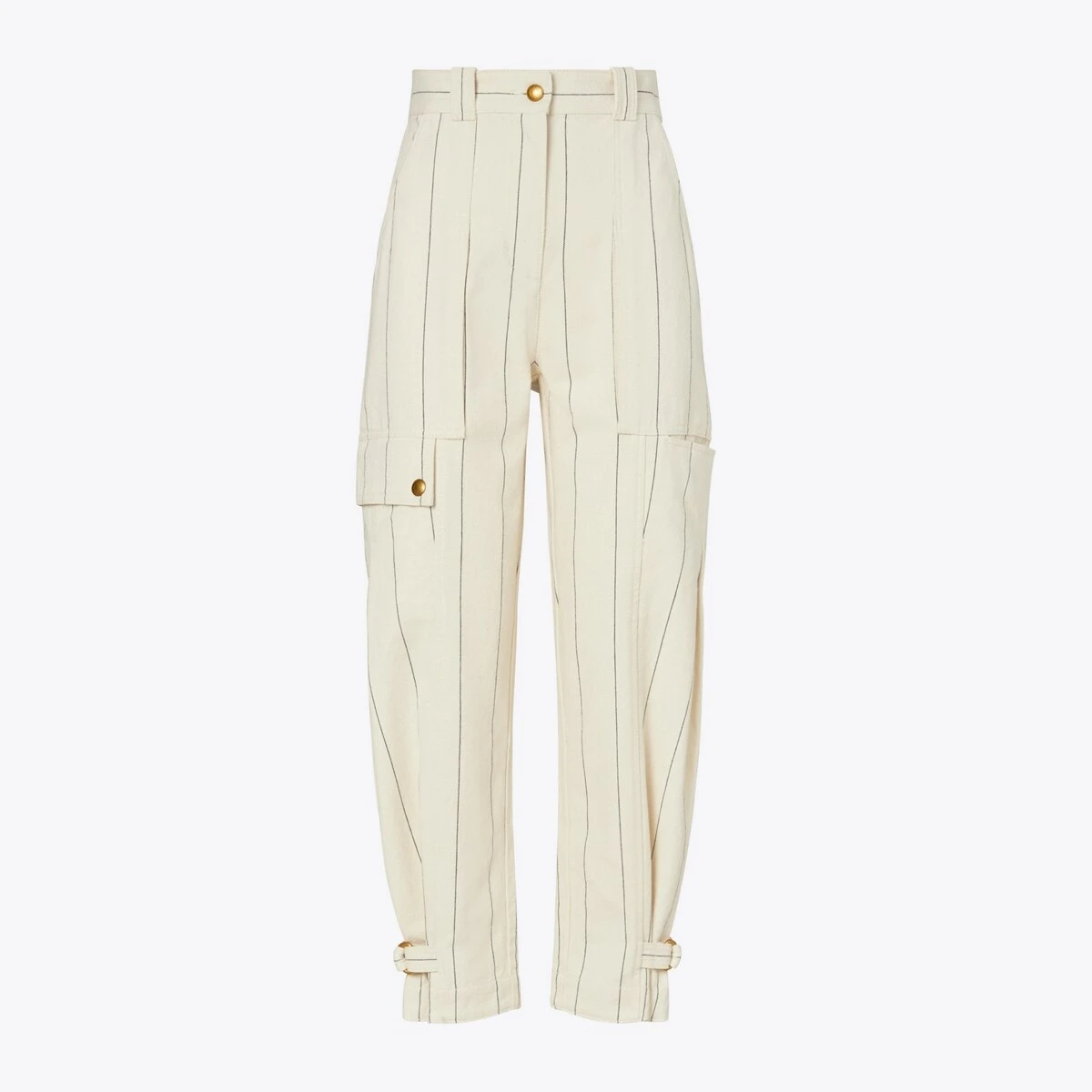 Tory Burch Striped Cotton Canvas Pant 4 Tory Burch Striped Cotton Canvas Pant - Image 2
