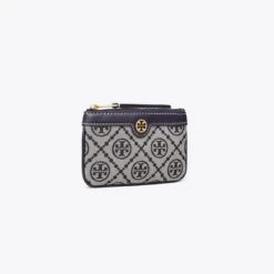 Tory Burch T Monogram Card Case Key Ring