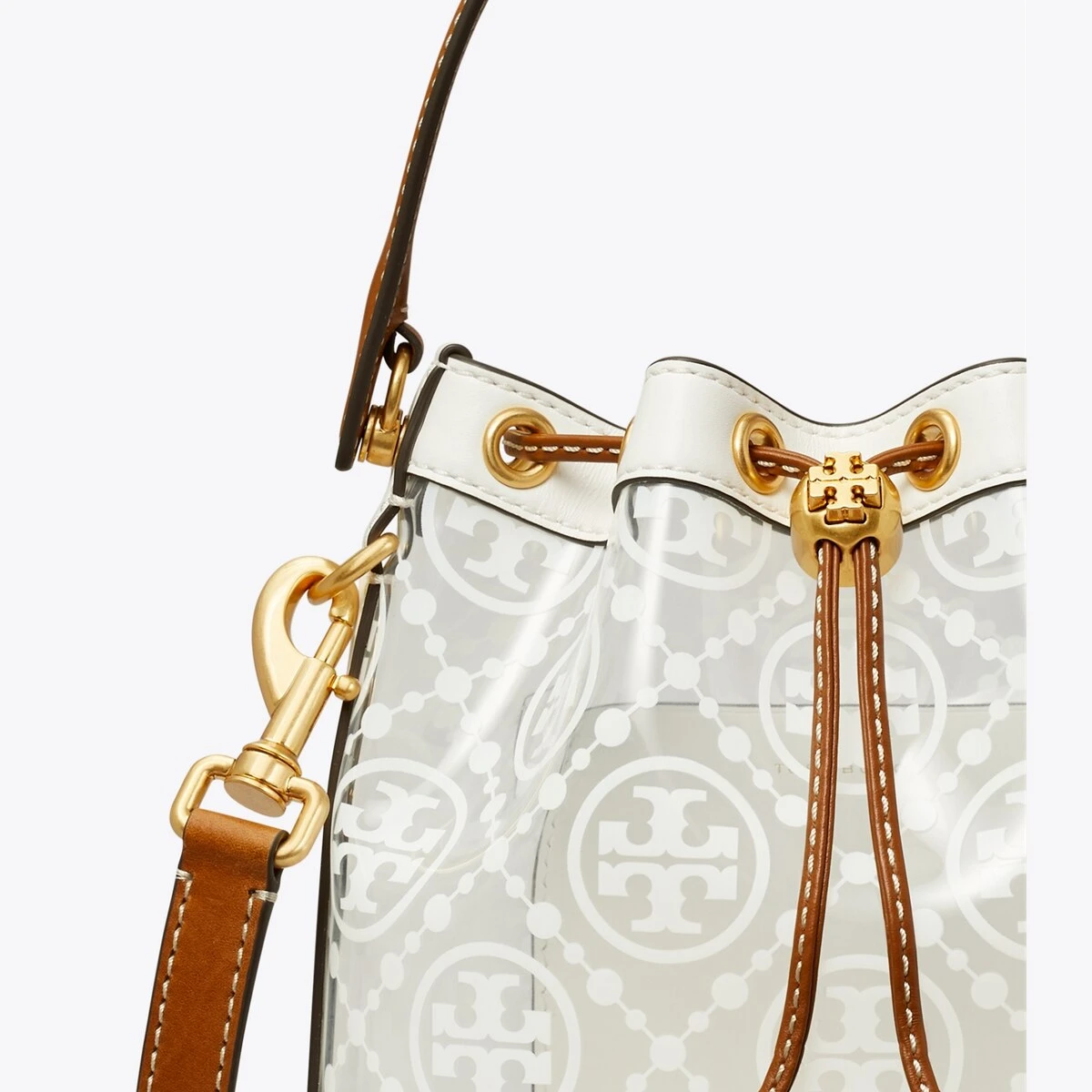 Tory Burch T Monogram Clear Bucket Bag 4 Tory Burch T Monogram Clear Bucket Bag - Image 2