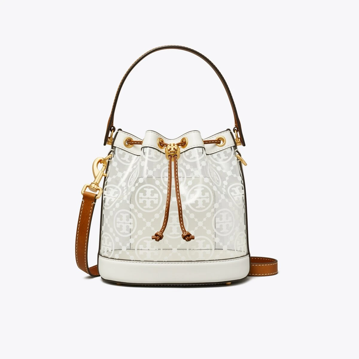 Tory Burch T Monogram Clear Bucket Bag 3 Tory Burch T Monogram Clear Bucket Bag