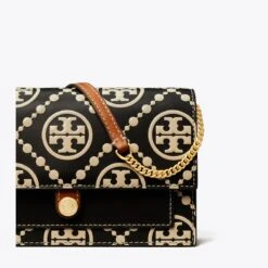 Tory Burch T Monogram Contrast Embossed Chain Wallet -Chic Style Shop T20Monogram20Contrast20Embossed20Chain20Wallet.TB 150460 001 SLDET.pdp 1200x1200 1