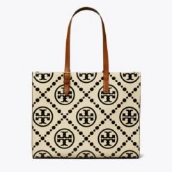 Tory Burch T Monogram Contrast Embossed Tote