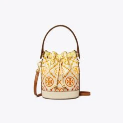 Tory Burch T Monogram Degradé Mini Bucket Bag