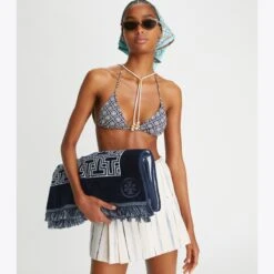 Tory Burch T Monogram Double-Sided Silk Square Scarf -Chic Style Shop T20Monogram20Double Sided20Silk20Square20Scarf20.TB On Model Editorial 20220415 EOMS 001.pdp 1200x1200 1