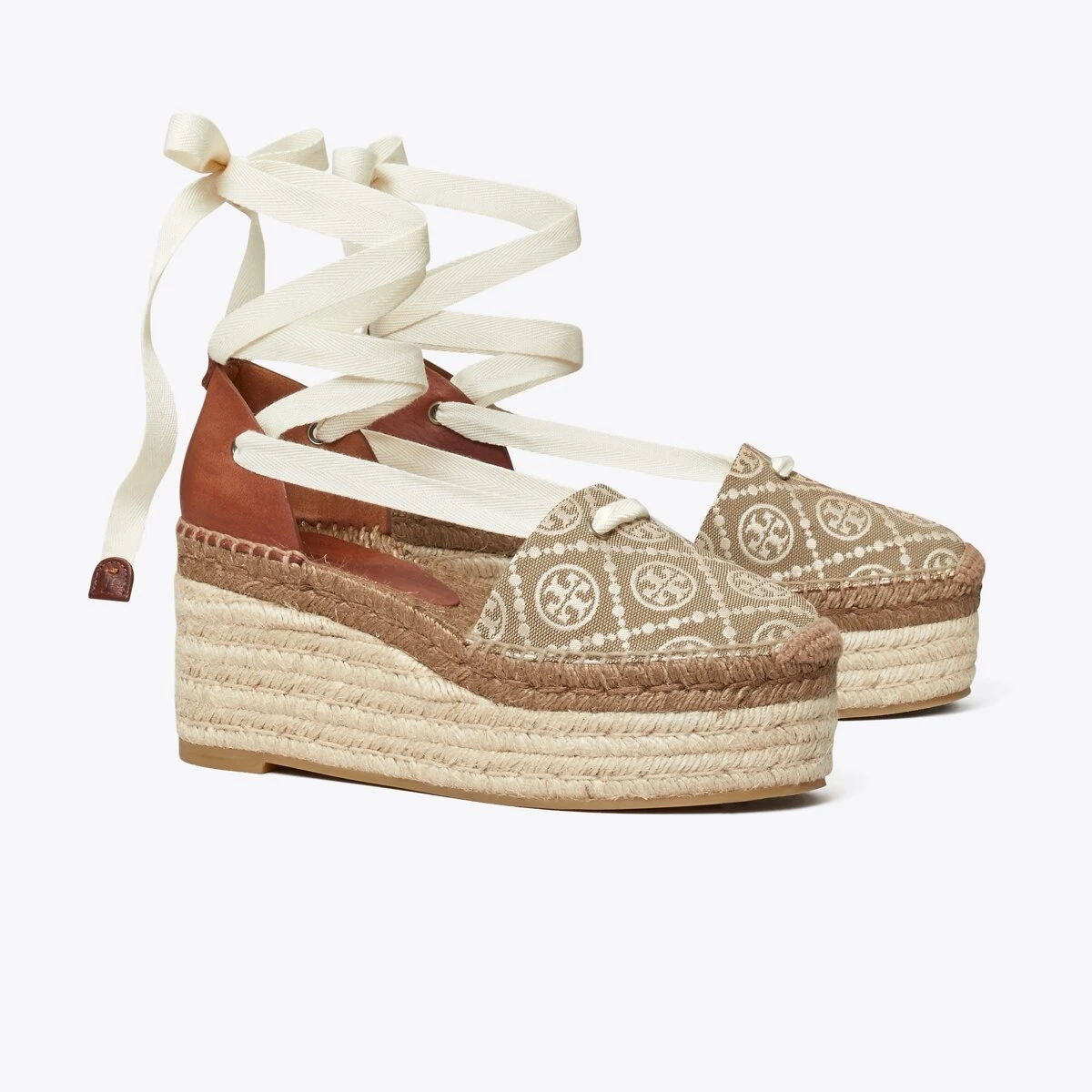 Tory Burch T Monogram Espadrille Wedge 5 Tory Burch T Monogram Espadrille Wedge - Image 3