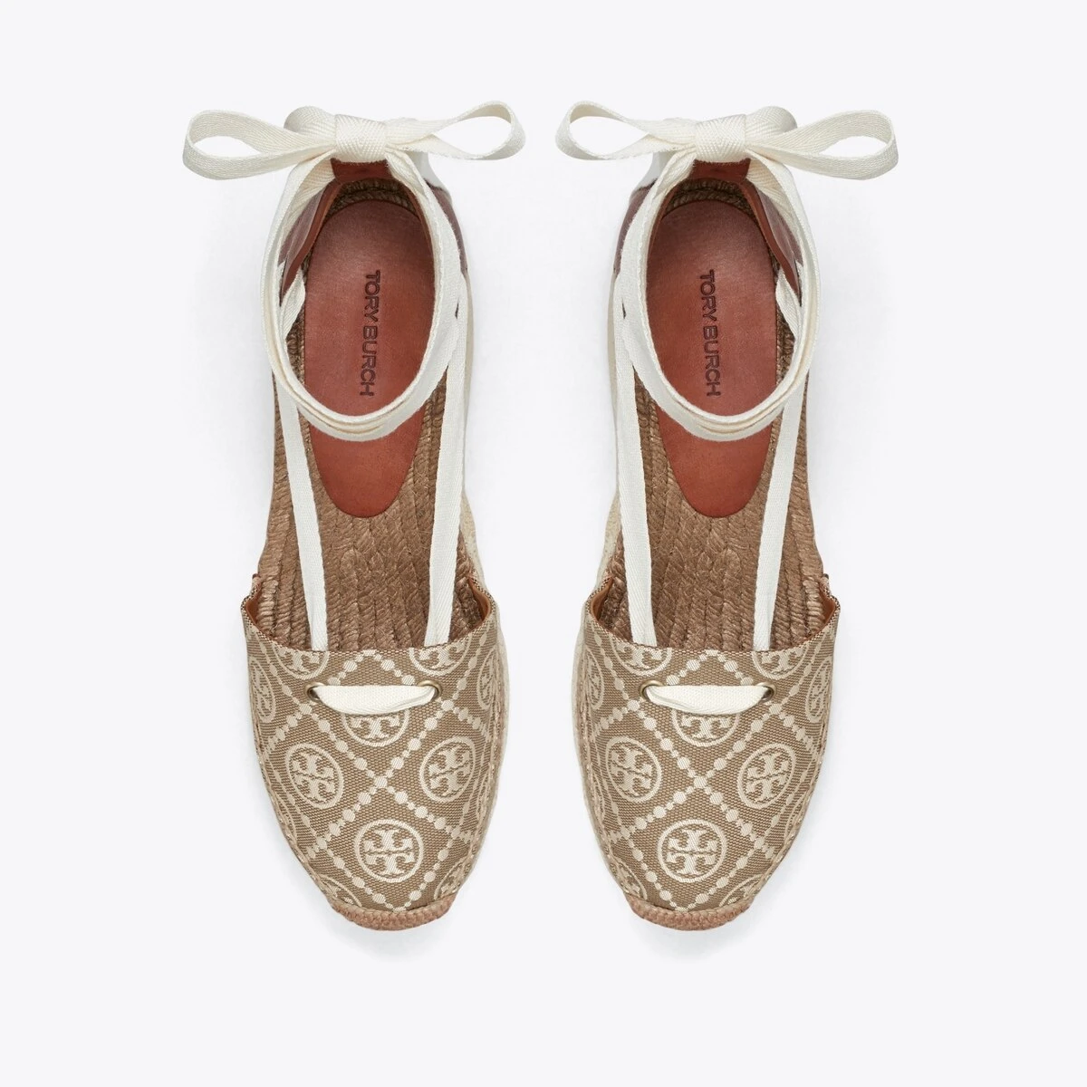 Tory Burch T Monogram Espadrille Wedge 3 Tory Burch T Monogram Espadrille Wedge