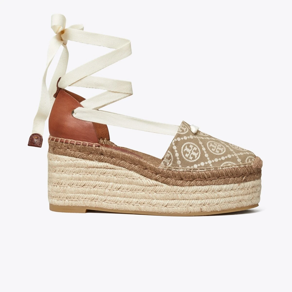 Tory Burch T Monogram Espadrille Wedge 4 Tory Burch T Monogram Espadrille Wedge - Image 2