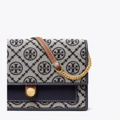 Tory Burch T Monogram Jacquard Chain Wallet -Chic Style Shop T20Monogram20Jacquard20Chain20Wallet.TB 149061 405 SLDET.pdp 1200x1200 1