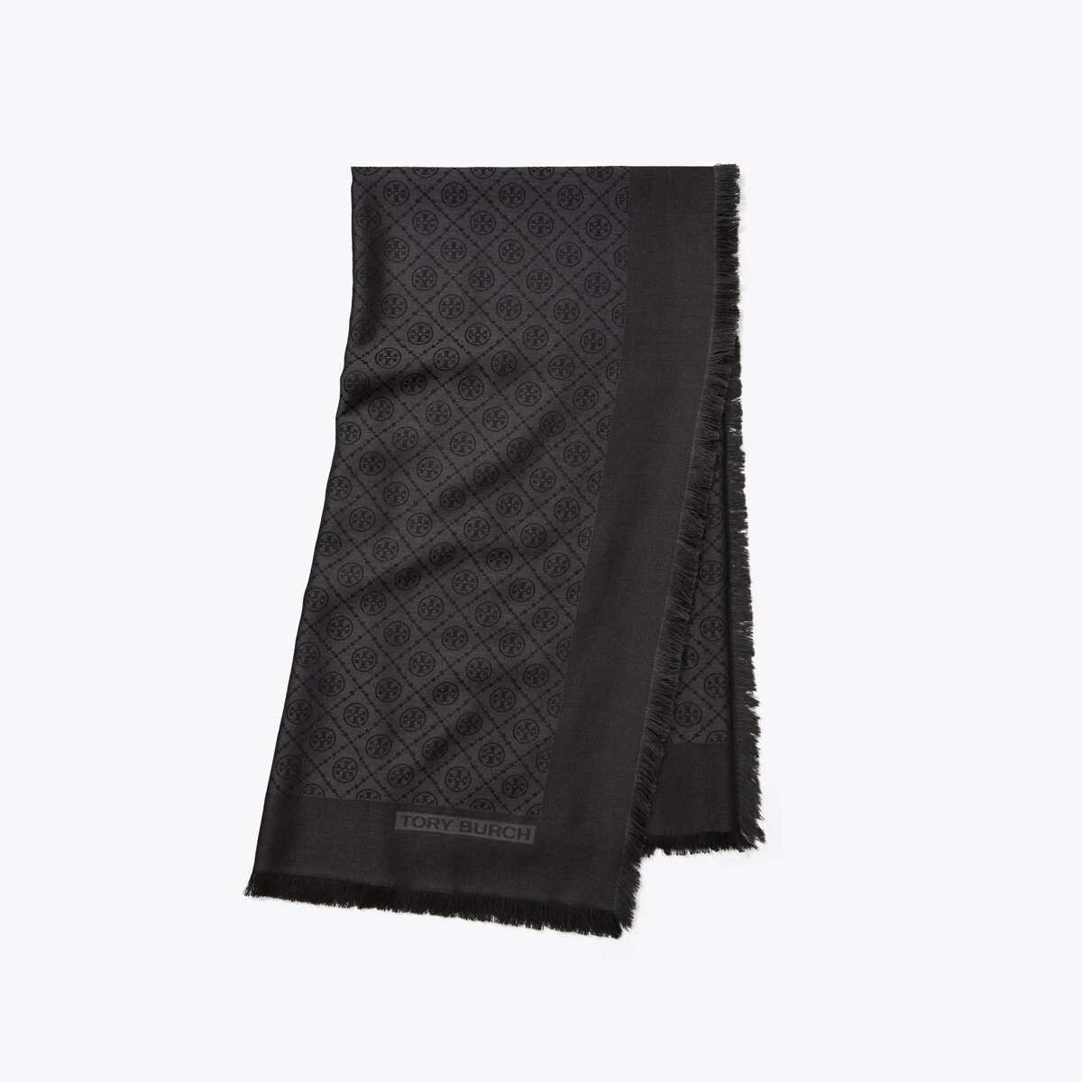 Tory Burch T Monogram Jacquard Traveler Scarf 10 Tory Burch T Monogram Jacquard Traveler Scarf - Image 8