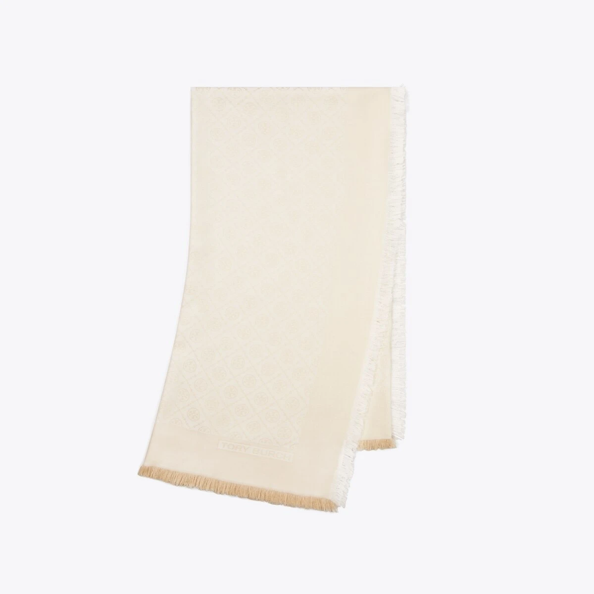 Tory Burch T Monogram Jacquard Traveler Scarf 7 Tory Burch T Monogram Jacquard Traveler Scarf - Image 5