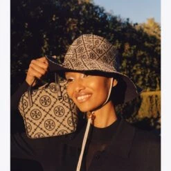 Tory Burch T Monogram Reversible Bucket Hat -Chic Style Shop T20Monogram20Reversible20Bucket20Hat.TB Campaign 20221207 EOMC 014.pdp 1200x1200 1