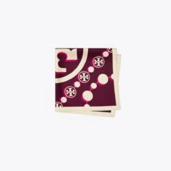 Tory Burch T Monogram Silk Neckerchief