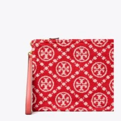 Tory Burch T Monogram Terry Pouch 16 Tory Burch T Monogram Terry Pouch -Chic Style Shop T20Monogram20Terry20Pouch.TB 151829 600 SLDET.pdp 1200x1200 1