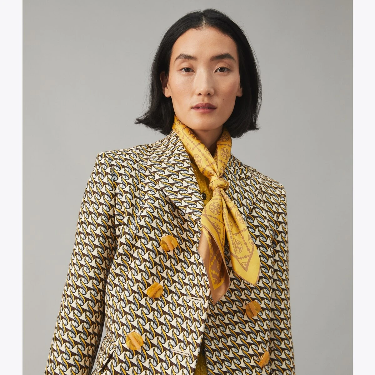 Tory Burch T Monogram Two-Tone Scarf 15 Tory Burch T Monogram Two-Tone Scarf - Image 13