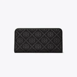 Tory Burch T Monogram Zip Slim Wallet