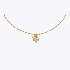Tory Burch Thin Roxanne Pendant Necklace