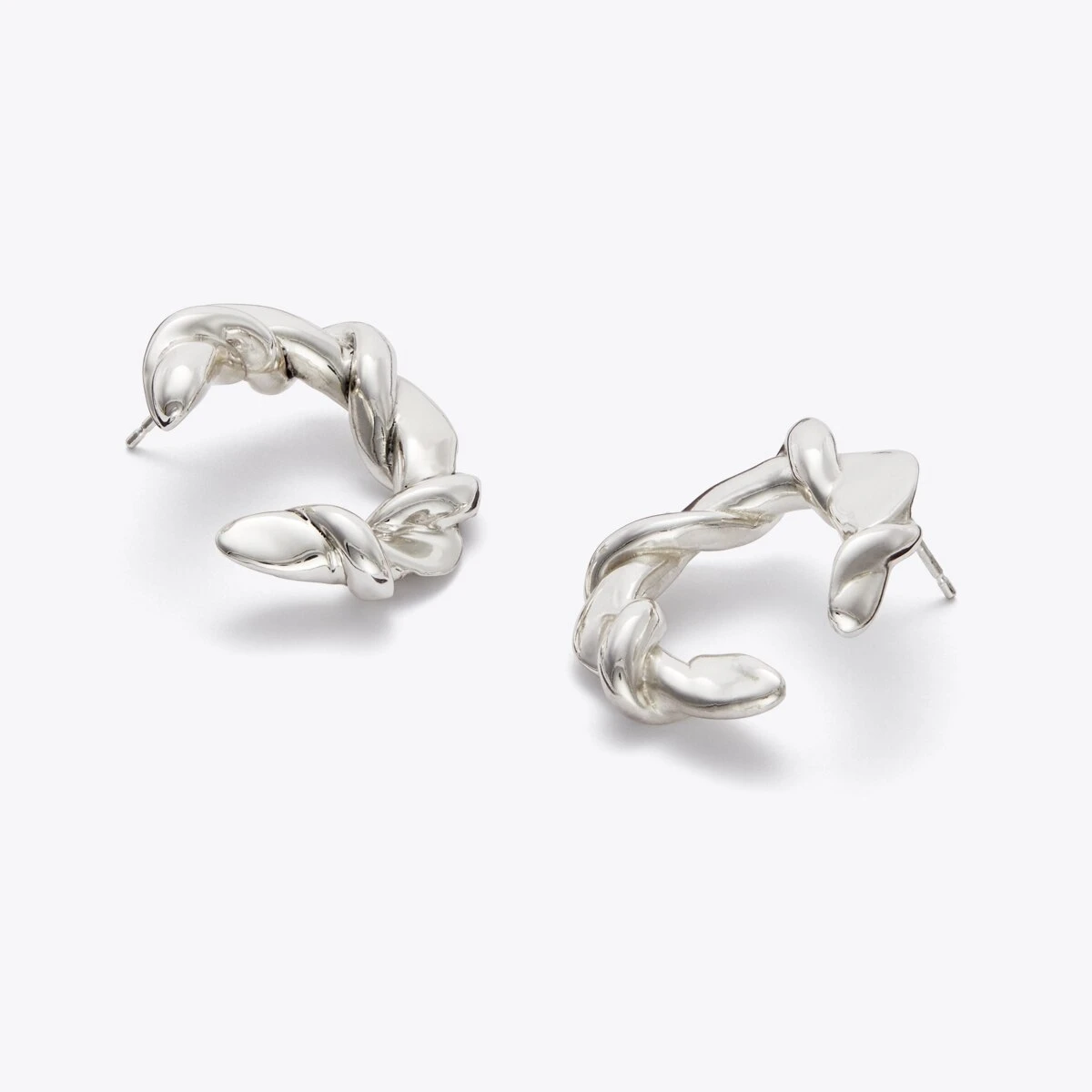 Tory Burch Twisted T Loop Earring 4 Tory Burch Twisted T Loop Earring - Image 2