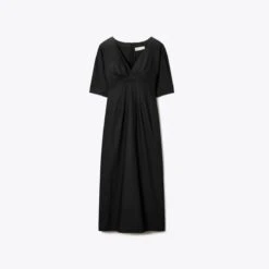 Tory Burch V-Neck Poplin Dress -Chic Style Shop V Neck20Poplin20Dress.TB 155552 001 SLFRO.pdp 1200x1200 1