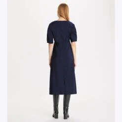 Tory Burch V-Neck Tech Poplin Dress