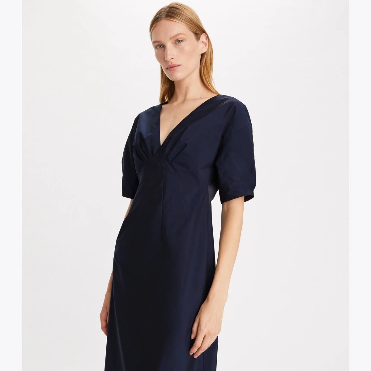 Tory Burch V-Neck Tech Poplin Dress 5 Tory Burch V-Neck Tech Poplin Dress - Image 3